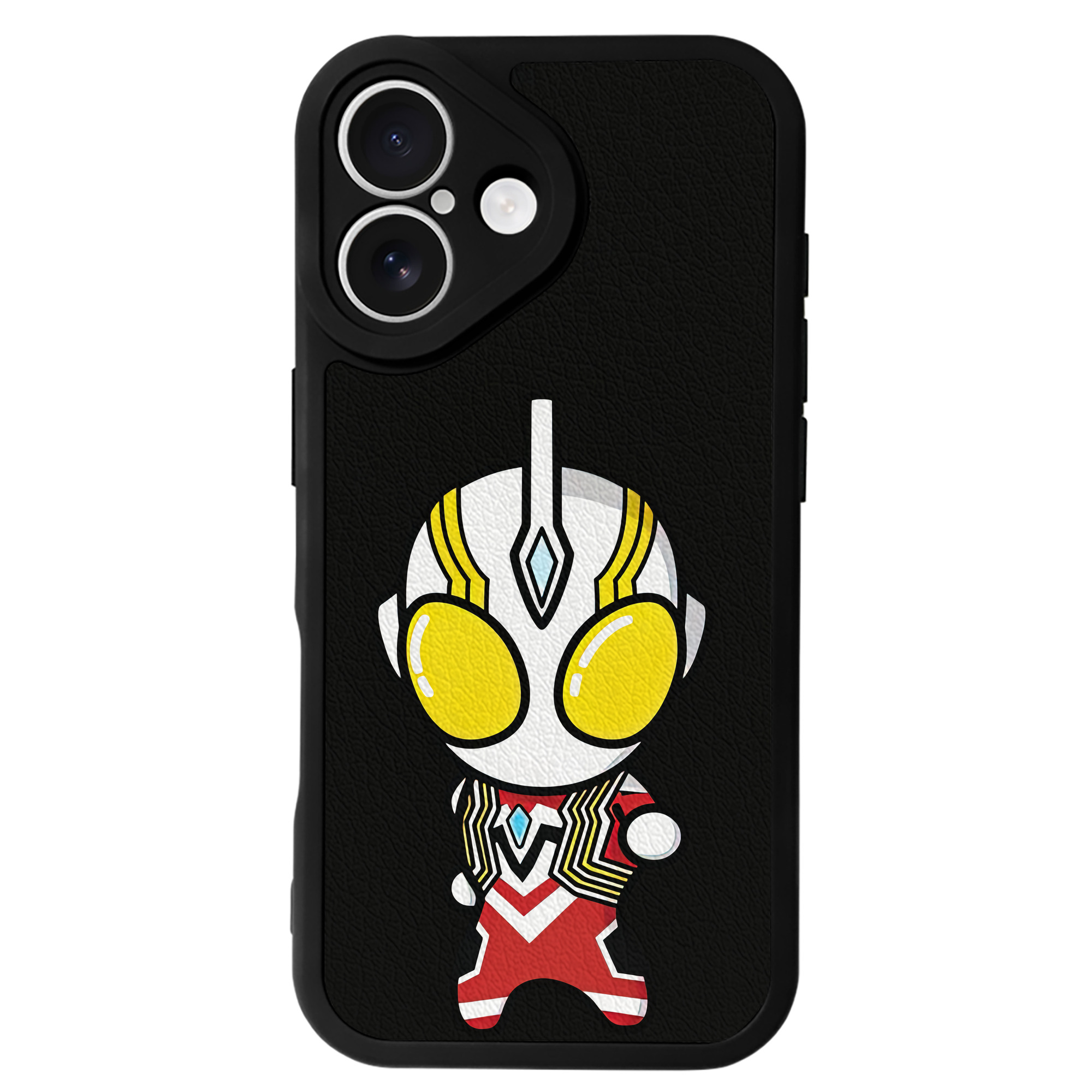 （画像用） ウルトラマン Ultraman 【iPhone 16シリーズ対応】シリコンスマホケース（レザー調） 材質：シリコン